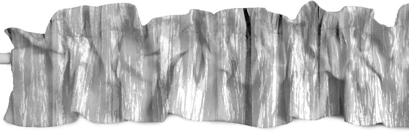 Crushed Crinkle Taffeta Sleeve Topper Window Valance Top Bottom Ruffle Home Décor Bedroom Nursery Kitchen Window (58" Wide x 5" Tall, White)
